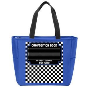 Composition Notebook Costume Fun Matching Halloween Costume Zip Tote Bag