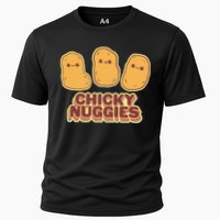 Chicky Nuggies Cute Retro Kawaii Chicken Nuggets Nuggs Meme Cooling Performance Crew T-Shirt