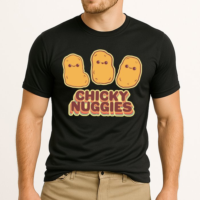 Chicky Nuggies Cute Retro Kawaii Chicken Nuggets Nuggs Meme Cooling Performance Crew T-Shirt