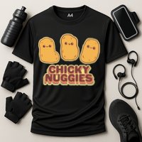 Chicky Nuggies Cute Retro Kawaii Chicken Nuggets Nuggs Meme Cooling Performance Crew T-Shirt