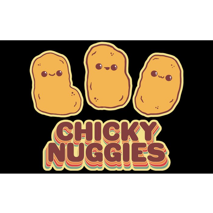 Chicky Nuggies Cute Retro Kawaii Chicken Nuggets Nuggs Meme Bumper Sticker