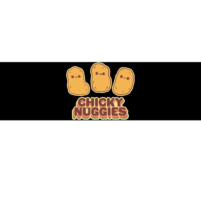 Chicky Nuggies Cute Retro Kawaii Chicken Nuggets Nuggs Meme Bumper Sticker