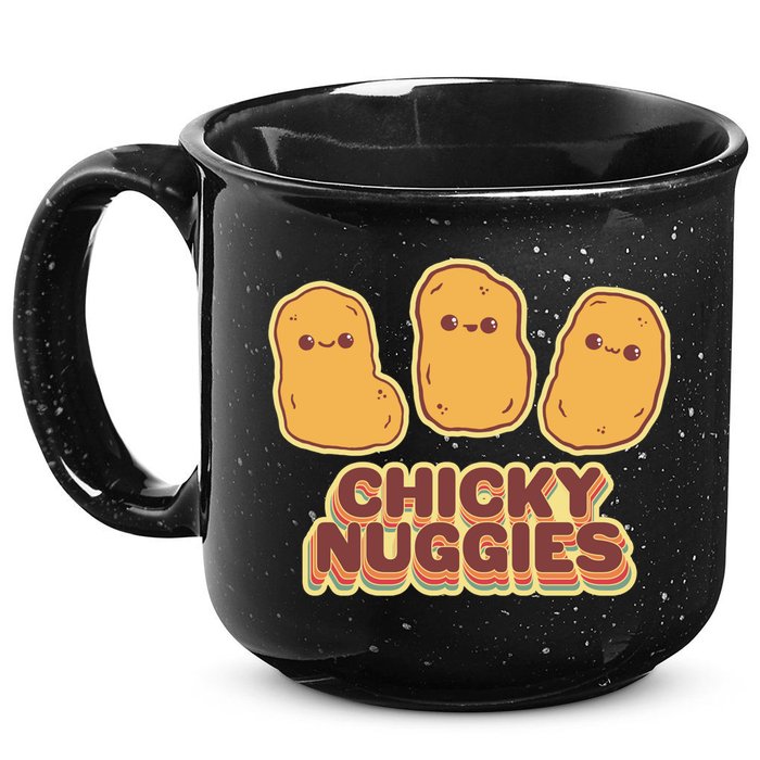 Chicky Nuggies Cute Retro Kawaii Chicken Nuggets Nuggs Meme 15oz Campfire Ceramic Mug