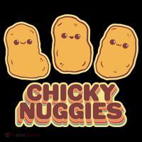Chicky Nuggies Cute Retro Kawaii Chicken Nuggets Nuggs Meme Flatbill Hat