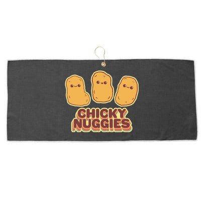 Chicky Nuggies Cute Retro Kawaii Chicken Nuggets Nuggs Meme Large Microfiber Waffle Golf Towel