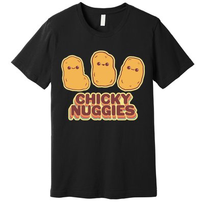 Chicky Nuggies Cute Retro Kawaii Chicken Nuggets Nuggs Meme Premium T-Shirt