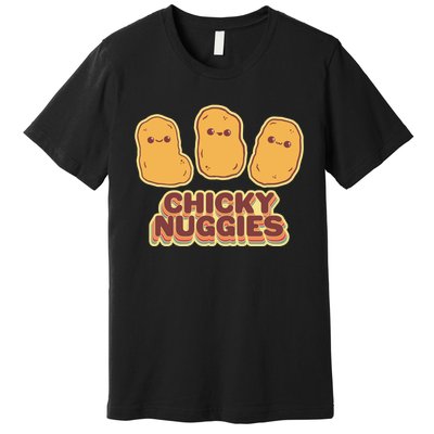 Chicky Nuggies Cute Retro Kawaii Chicken Nuggets Nuggs Meme Premium T-Shirt