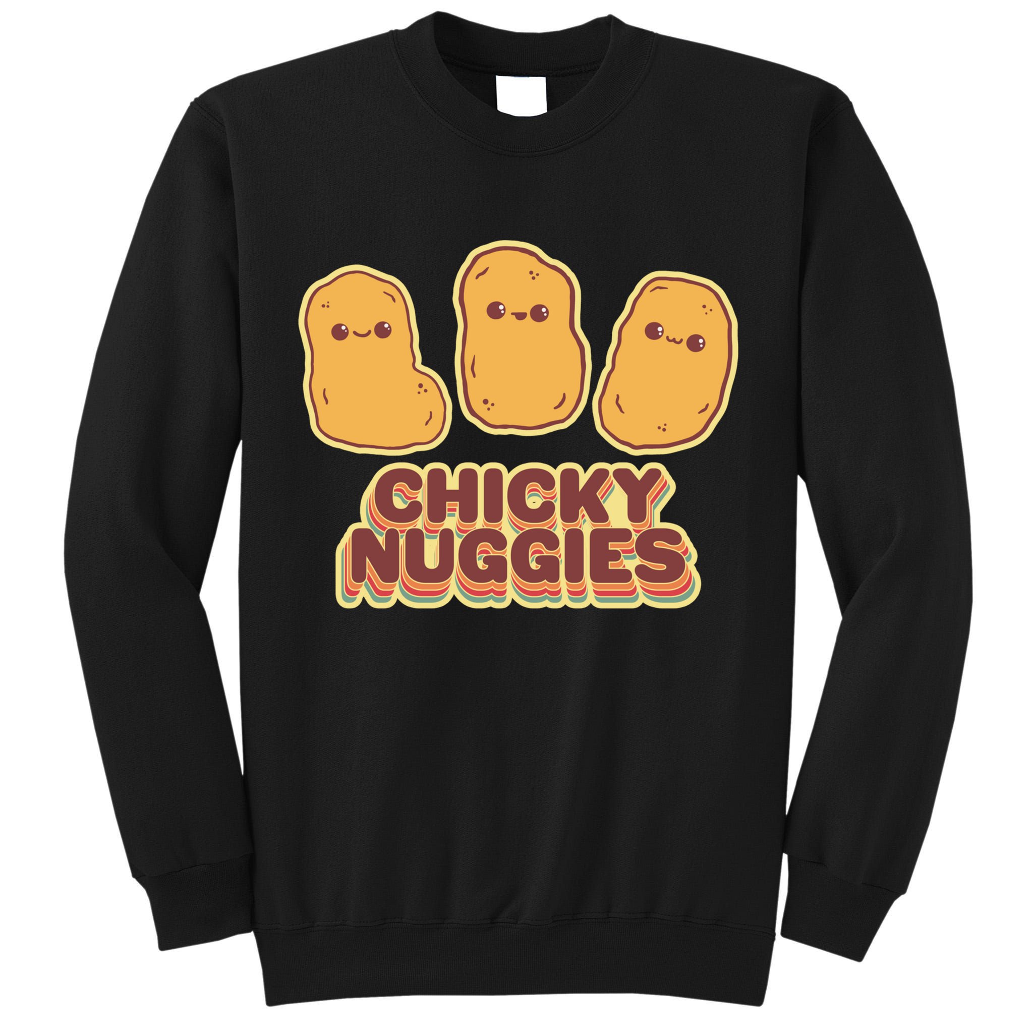 Chicky Nuggies Cute Retro Kawaii Chicken Nuggets Nuggs Meme Tall Sweatshirt