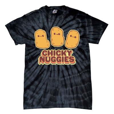 Chicky Nuggies Cute Retro Kawaii Chicken Nuggets Nuggs Meme Tie-Dye T-Shirt