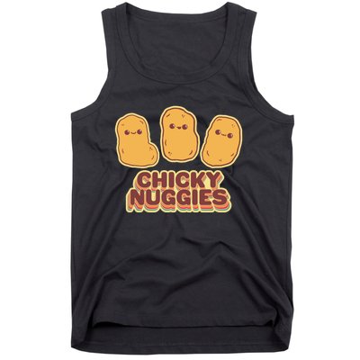 Chicky Nuggies Cute Retro Kawaii Chicken Nuggets Nuggs Meme Tank Top