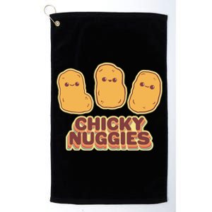 Chicky Nuggies Cute Retro Kawaii Chicken Nuggets Nuggs Meme Platinum Collection Golf Towel