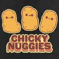 Chicky Nuggies Cute Retro Kawaii Chicken Nuggets Nuggs Meme Golf Towel