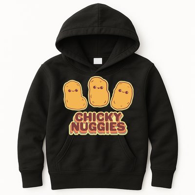Chicky Nuggies Cute Retro Kawaii Chicken Nuggets Nuggs Meme Kids Hoodie