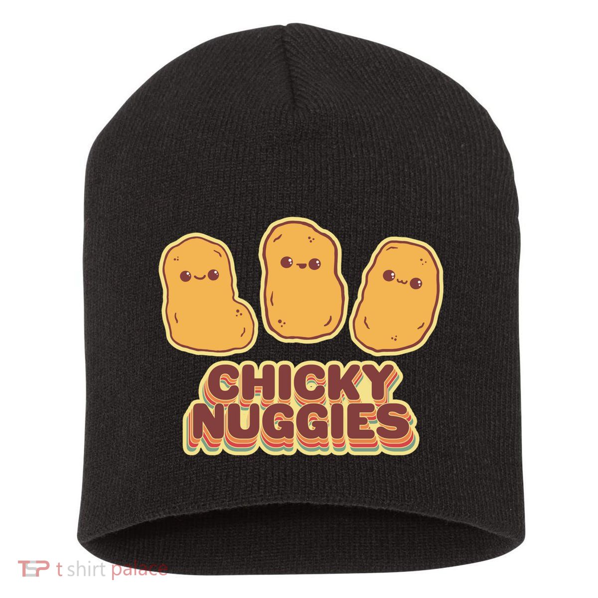 Chicky Nuggies Cute Retro Kawaii Chicken Nuggets Nuggs Meme Short Acrylic Beanie