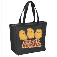 Chicky Nuggies Cute Retro Kawaii Chicken Nuggets Nuggs Meme Zip Tote Bag