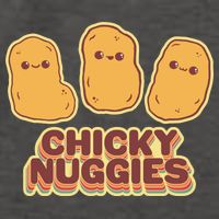 Chicky Nuggies Cute Retro Kawaii Chicken Nuggets Nuggs Meme Vector Backpack