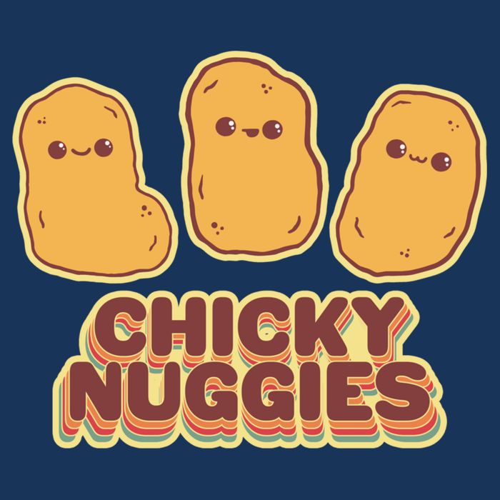 Chicky Nuggies Cute Retro Kawaii Chicken Nuggets Nuggs Meme Infant Baby Jersey Bodysuit