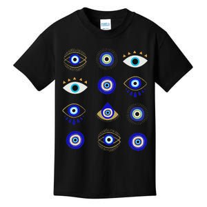 Cute Nazar Charm Bad Eye Protected Masallah Turkish Culture Kids T-Shirt