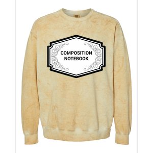 Composition Notebook Costume Teachers Matching Halloween Colorblast Crewneck Sweatshirt