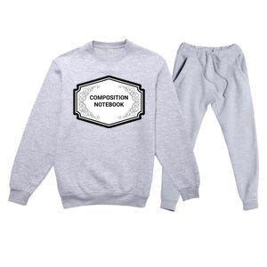 Composition Notebook Costume Teachers Matching Halloween Premium Crewneck Sweatsuit Set