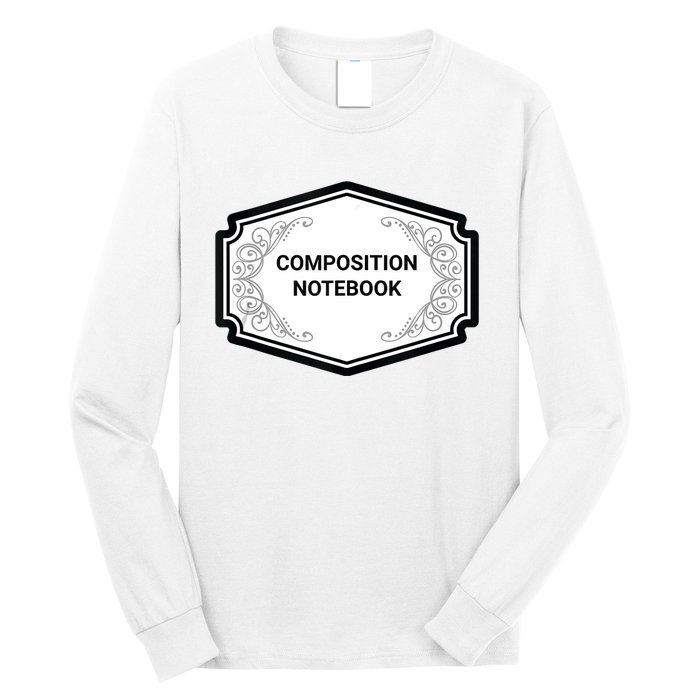 Composition Notebook Costume Teachers Matching Halloween Long Sleeve Shirt