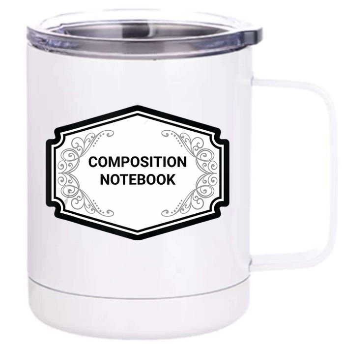 Composition Notebook Costume Teachers Matching Halloween 12 oz Stainless Steel Tumbler Cup