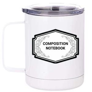 Composition Notebook Costume Teachers Matching Halloween 12 oz Stainless Steel Tumbler Cup