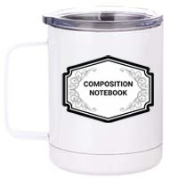 Composition Notebook Costume Teachers Matching Halloween 12 oz Stainless Steel Tumbler Cup