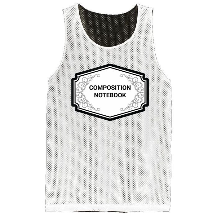 Composition Notebook Costume Teachers Matching Halloween Mesh Reversible Basketball Jersey Tank