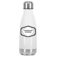 Composition Notebook Costume Teachers Matching Halloween Stainless Steel Insulated Water Bottle