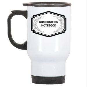 Composition Notebook Costume Teachers Matching Halloween Stainless Steel Travel Mug