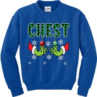 Chest Nuts Christmas Funny Matching Couple Chestnuts  Kids Sweatshirt