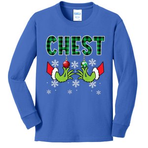 Chest Nuts Christmas Funny Matching Couple Chestnuts  Kids Long Sleeve Shirt