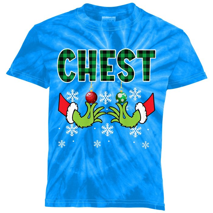 Chest Nuts Christmas Funny Matching Couple Chestnuts  Kids Tie-Dye T-Shirt