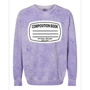 Composition Notebook Costume Matching Group Halloween Colorblast Crewneck Sweatshirt