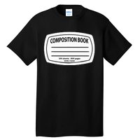 Composition Notebook Costume Matching Group Halloween Tall T-Shirt