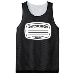 Composition Notebook Costume Matching Group Halloween Mesh Reversible Basketball Jersey Tank