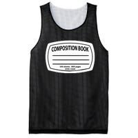 Composition Notebook Costume Matching Group Halloween Mesh Reversible Basketball Jersey Tank