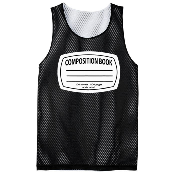 Composition Notebook Costume Matching Group Halloween Mesh Reversible Basketball Jersey Tank