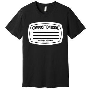 Composition Notebook Costume Matching Group Halloween Premium T-Shirt