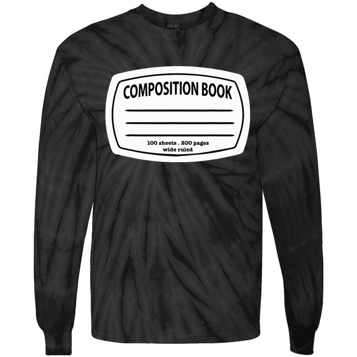 Composition Notebook Costume Matching Group Halloween Tie-Dye Long Sleeve Shirt