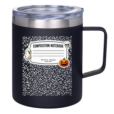 Composition Notebook Costume Adult Halloween For Teachers 12oz Stainless Steel Coffee Mug