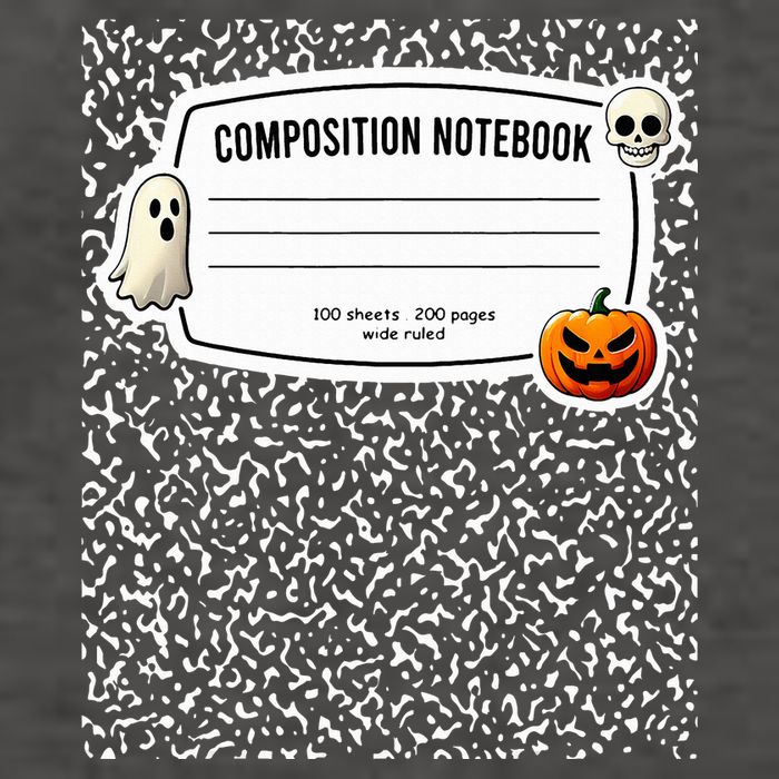 Composition Notebook Costume Adult Halloween For Teachers Vector Backpack
