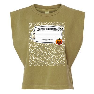 Composition Notebook Costume Adult Halloween For Teachers Garment-Dyed Women's Muscle Tee