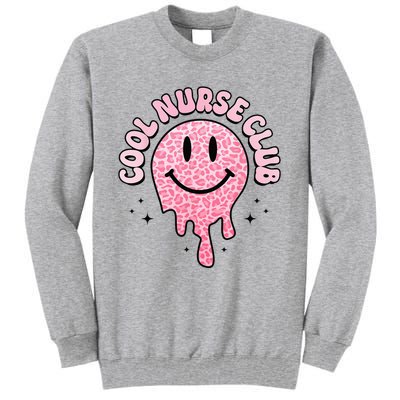 Cool Nurse Club Healthcare Worker Nurse Life Groovy Retro Tall Sweatshirt