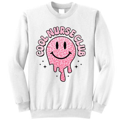 Cool Nurse Club Healthcare Worker Nurse Life Groovy Retro Sweatshirt