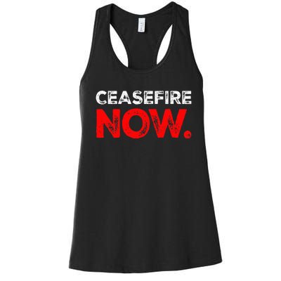 Ceasefire NOW Women's Racerback Tank