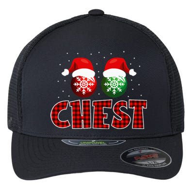 Chest Nuts Christmas Matching Couples Chestnuts Flexfit Unipanel Trucker Cap