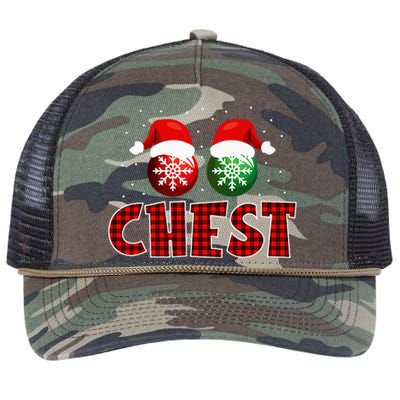 Chest Nuts Christmas Matching Couples Chestnuts Retro Rope Trucker Hat Cap