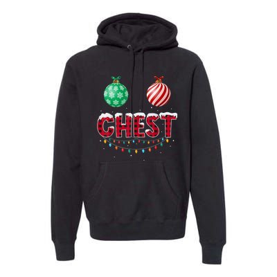 Chest Nuts Christmas Shirt Funny Matching Couple Chestnuts Premium Hoodie